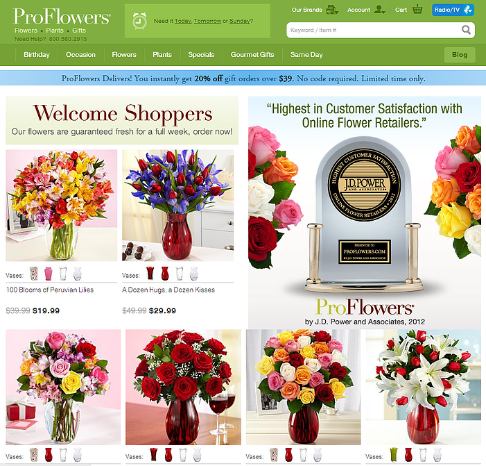Landing Page For Patriotic Floral Wreath