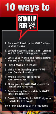 Stand Up for WWE Social Campaign