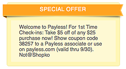 Foursquare special example Foursquare special example