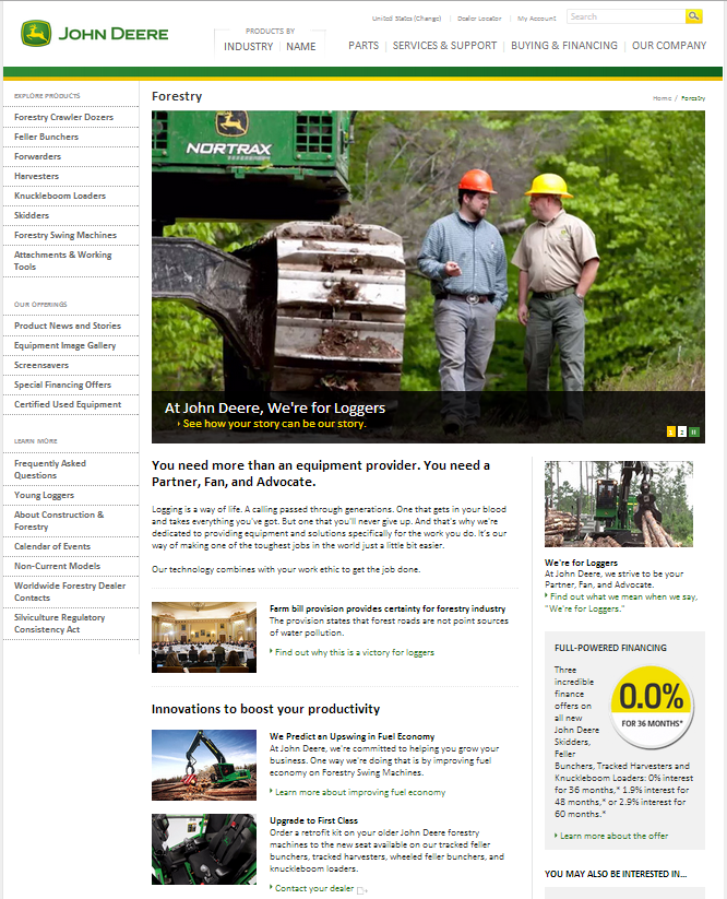 Deere Forestry Page