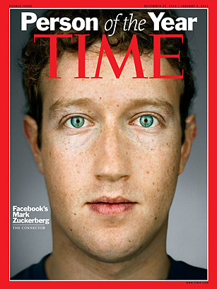 Mark Zuckerberg named Times 2010 person of the year.