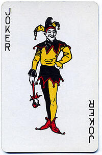 Joker playing card