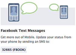 Facebook Text Messages