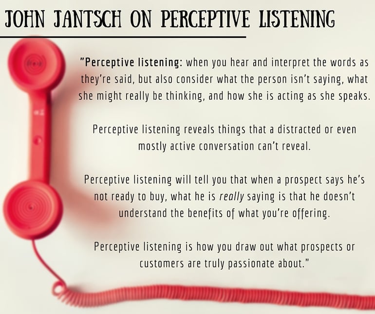inbound marketing quotes john jantsch perceptive listening