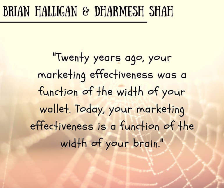 inbound marketing quotes brian halligan dharmesh shah