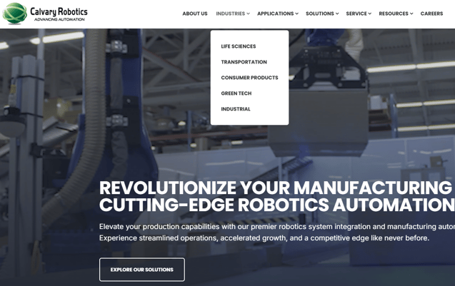 B2B-website-navigation-bar-example