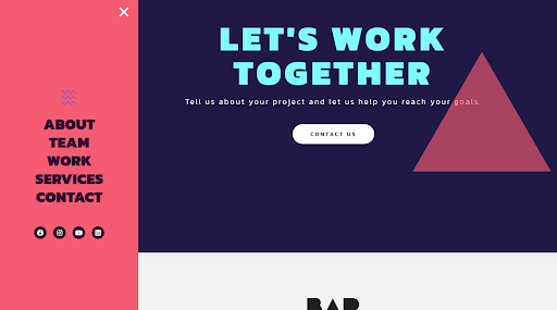 B2B-website-sidebar-menu