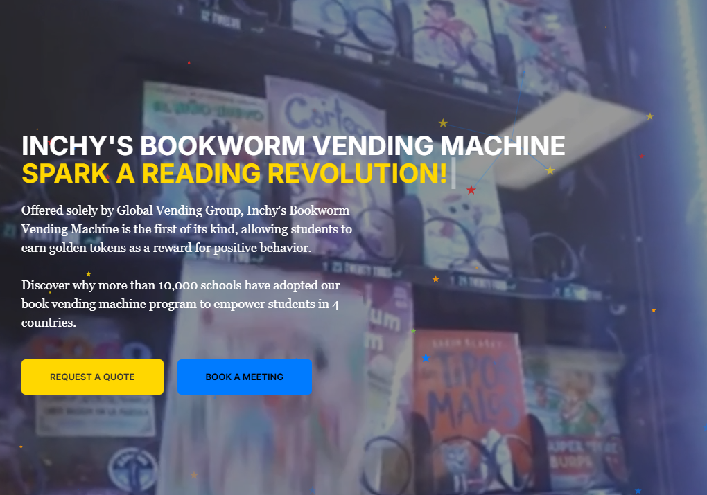 Bookworm VendingMachine Homepage
