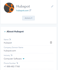 Company-Record-in-HubSpot-CRM