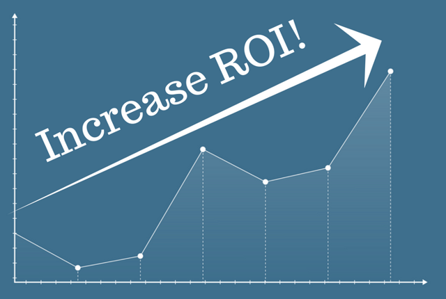 achieve B2B sales goals with content marketing - increase ROI graphic