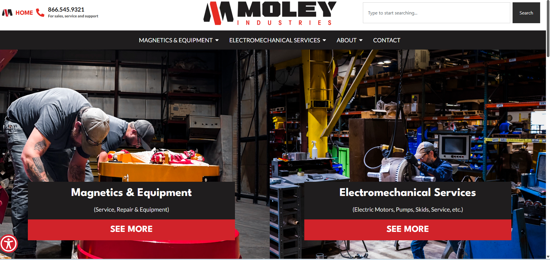 Moley Industries homepage