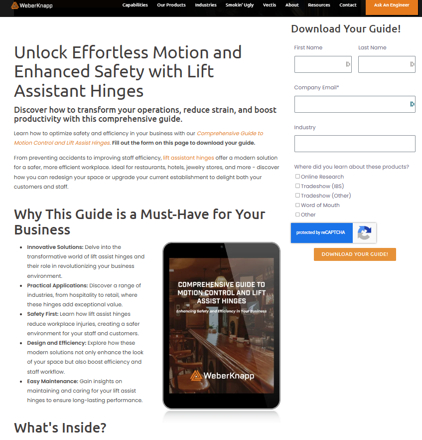 WK Landing page