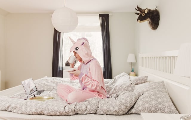 google ads agency - woman in unicorn costume