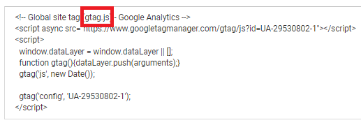 how to check if a website has google analytics - screenshot of tag for page Inspect method