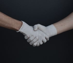 social media for medical devices - handshake