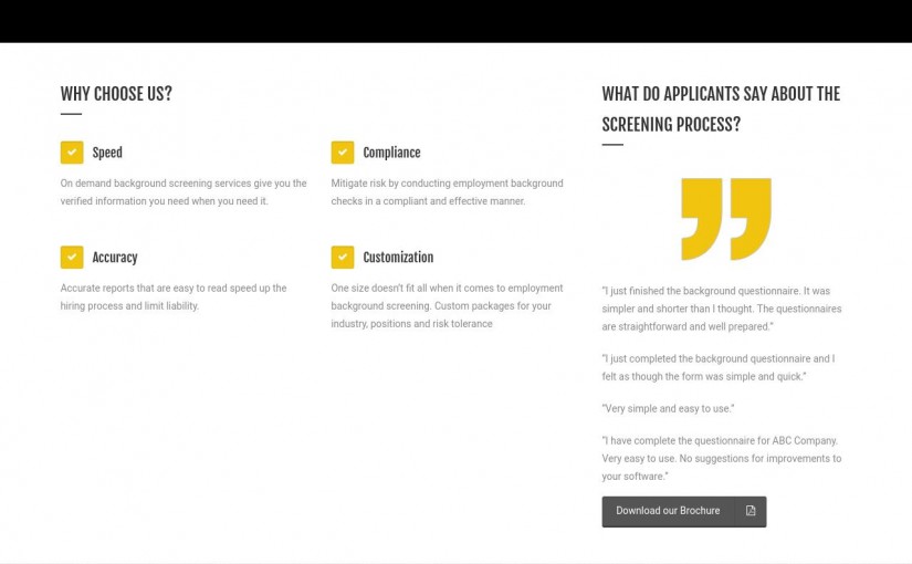 Santoni Worldwide – Employment Background Check Microsite